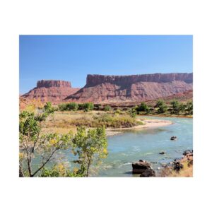 Colorado River Fine Art Photography Print – Moab Utah Desert Landscape & Red Rock Canyon Wall Décor – Southwest River View – National Park Inspired Travel Art 300gsm