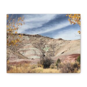 Colorful Painted Desert Mountains in Moab Utah | Scenic Landscape Photography Wall Art | Wrapped Canvas Southwest Nature Décor | National Park Travel Inspired