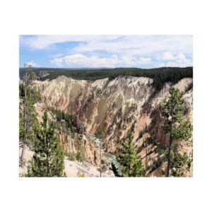 Grand Canyon of the Yellowstone Wall Art – Yellowstone National Park Landscape Photography, Scenic River Canyon Fine Art Print on 300gsm Paper