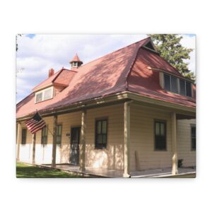 Fort Yellowstone Canvas Wall Art | Yellowstone National Park Historic Army Fort, American Landmark, National Park Photography on Gallery-Wrapped Canvas | Rustic Lodge & Cabin Décor