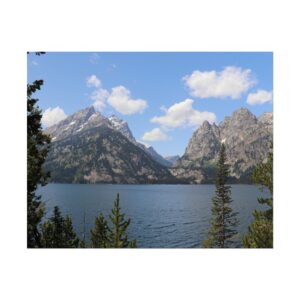 Jenny Lake at Grand Teton National Park Wall Art Print – Scenic Wyoming Mountain Landscape Photography – Nature Home Decor, Travel Photography Print – Matte Art Print on 200gsm Archival Paper
