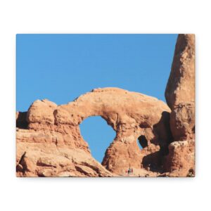 Turret Arch Arches National Park Wrapped Canvas Wall Art – Red Rock Desert Landscape in Moab Utah – Southwest Nature Photography