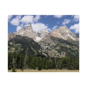Grand Teton Mountains Scenic Wall Art | Nature Landscape Print of Grand Teton National Park Wyoming | Matte Photo Print on 200gsm Paper for Rustic Home Décor, Office, Cabin or Lodge