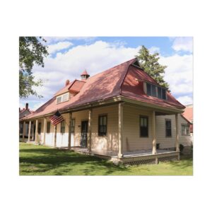 Fort Yellowstone Historic Army Fort Headquarters at Yellowstone National Park Wall Art Print | Vintage Architecture, National Park History, American Landmark, Nature Photography Décor