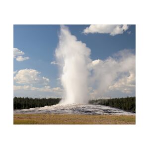 Old Faithful Yellowstone National Park Fine Art Photography Print | 300gsm Textured Paper | National Park Wall Decor