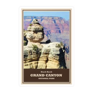 Duck Rock Grand Canyon National Park Sticker – Southwest Landmark Vinyl Decal | GentleSeas Nature Travel Collection | Waterproof, UV-Resistant, Removable Sticker | Proceeds Support the Park