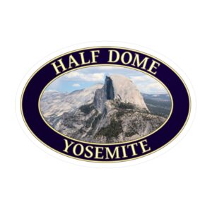 Half Dome Yosemite National Park Sticker – Iconic Granite Peak Vinyl Decal | GentleSeas Nature Travel Collection | Waterproof, UV-Resistant, Removable Sticker | Supports Yosemite Preservation