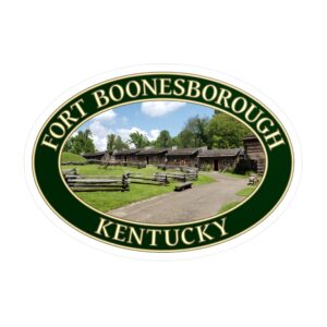 Fort Boonesborough Kentucky Sticker – Historic Pioneer Settlement Vinyl Decal | GentleSeas Heritage Collection | Water-Resistant, UV-Resistant, Removable Sticker | Supports Park Preservation