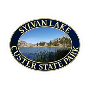 Sylvan Lake Custer State Park Vinyl Sticker – Scenic Black Hills Landscape Decal | Waterproof, UV-Resistant Souvenir | South Dakota Adventure Keepsake Supporting Park Conservation