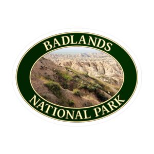 Bighorn Sheep at Badlands National Park Vinyl Sticker – Wildlife Scenic Decal | Waterproof, UV-Resistant, Durable Souvenir Supporting Badlands Conservation