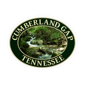 Cumberland Gap National Historical Park Mountain Stream Vinyl Sticker – Scenic Tennessee Forest Creek Waterproof Travel Decal Supporting Park Preservation