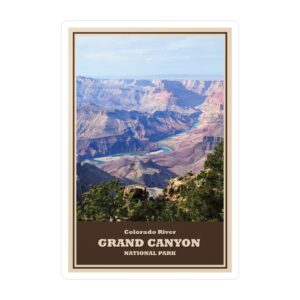 Colorado River Grand Canyon National Park Sticker – Scenic Southwest Landscape Vinyl Decal | GentleSeas Nature Travel Collection | Waterproof, UV-Resistant, Removable Adventure Sticker