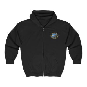 Sylvan Lake Scenic Zipper Hoodie – Custer State Park South Dakota Landscape Photography, Unisex Fleece Full Zip