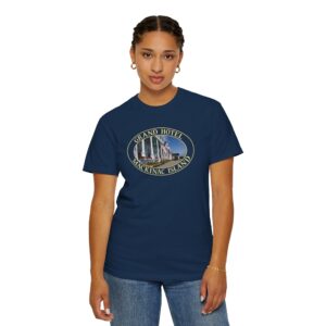 Grand Hotel Mackinac Island Michigan Scenic Garment-Dyed Heavyweight T-Shirt – Original Photography, Relaxed Fit, Premium Cotton