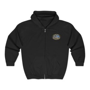 Grand Hotel on Mackinac Island Michigan Zipper Hoodie – Scenic Original Photography, Soft Fleece Unisex Full Zip