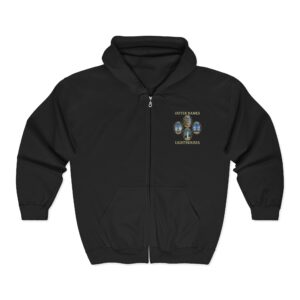 Ocracoke, Hatteras, Bodie and Currituck Lighthouses Outer Banks North Carolina Scenic Zipper Hoodie – GentleSeas Original Photography