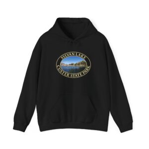 Sylvan Lake South Dakota Pullover Hoodie – Custer State Park Scenic Design, Cozy Fleece Outdoor Sweatshirt