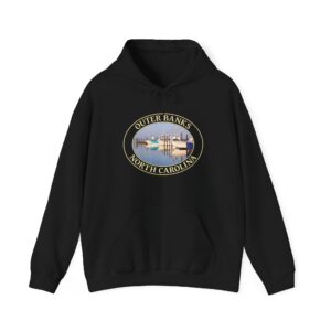 Commercial Fishing Boats at Oregon Inlet Outer Banks North Carolina Pullover Hoodie – Nautical Coastal Design
