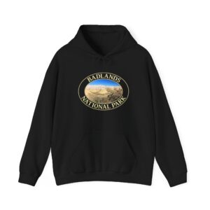 Yellow Mounds at Badlands National Park Pullover Hoodie – Scenic South Dakota Landscape, Cozy Fleece, Outdoor Adventure Wear