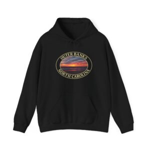 Sunrise Over the Atlantic Ocean Outer Banks North Carolina Pullover Hoodie – Cozy Fleece Coastal-Inspired Apparel