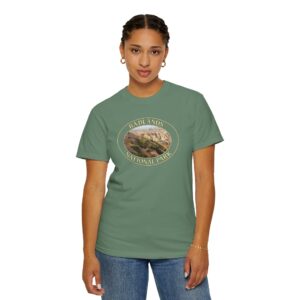 Bighorn Sheep Herd Resting in Badlands National Park, South Dakota – Garment-Dyed Heavyweight Relaxed Fit T-Shirt with Original Wildlife Photography