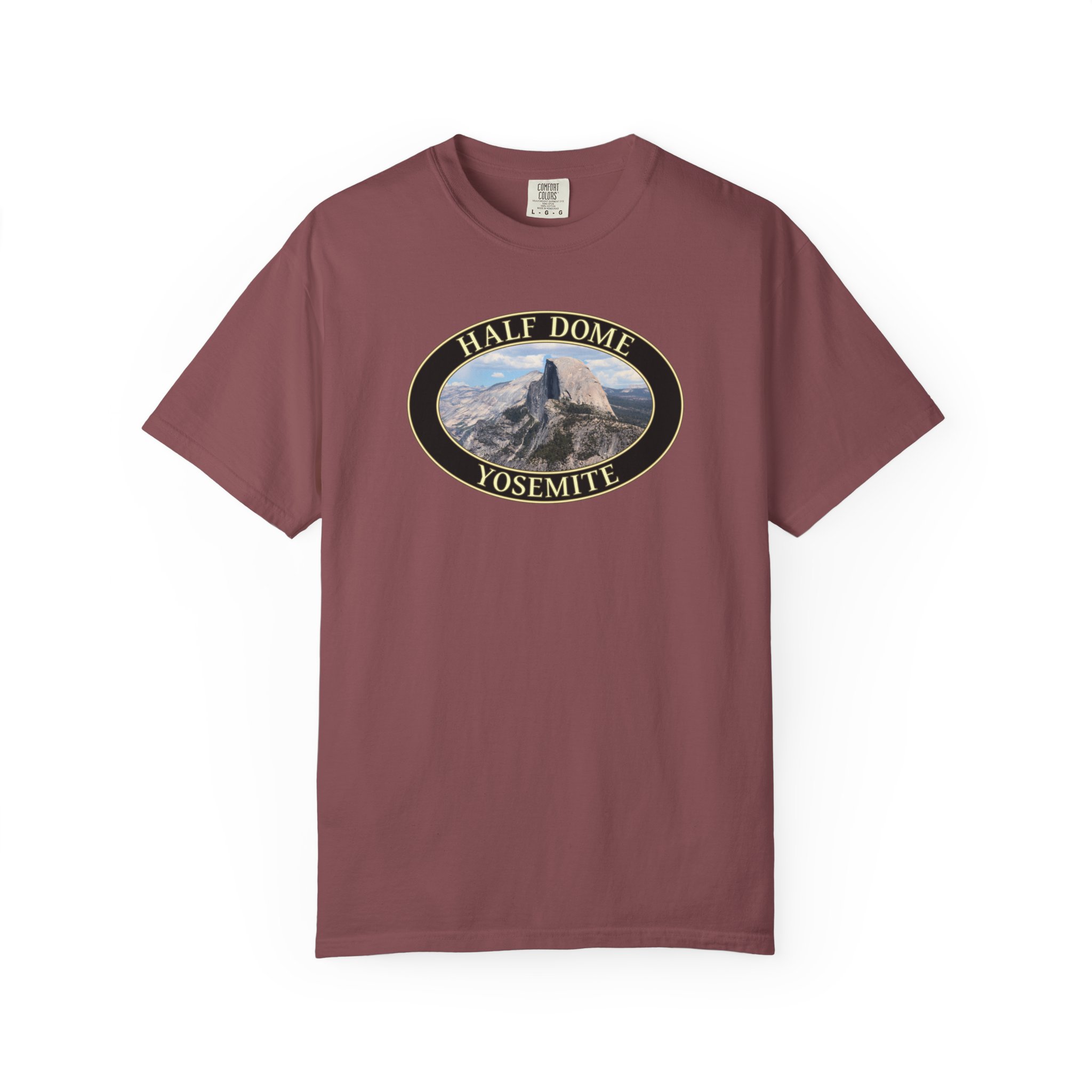 Half Dome Closeup, Yosemite National Park, Garment-Dyed Heavyweight T-Shirt – Original Scenic Photography Tee for Nature Lovers - Image 2
