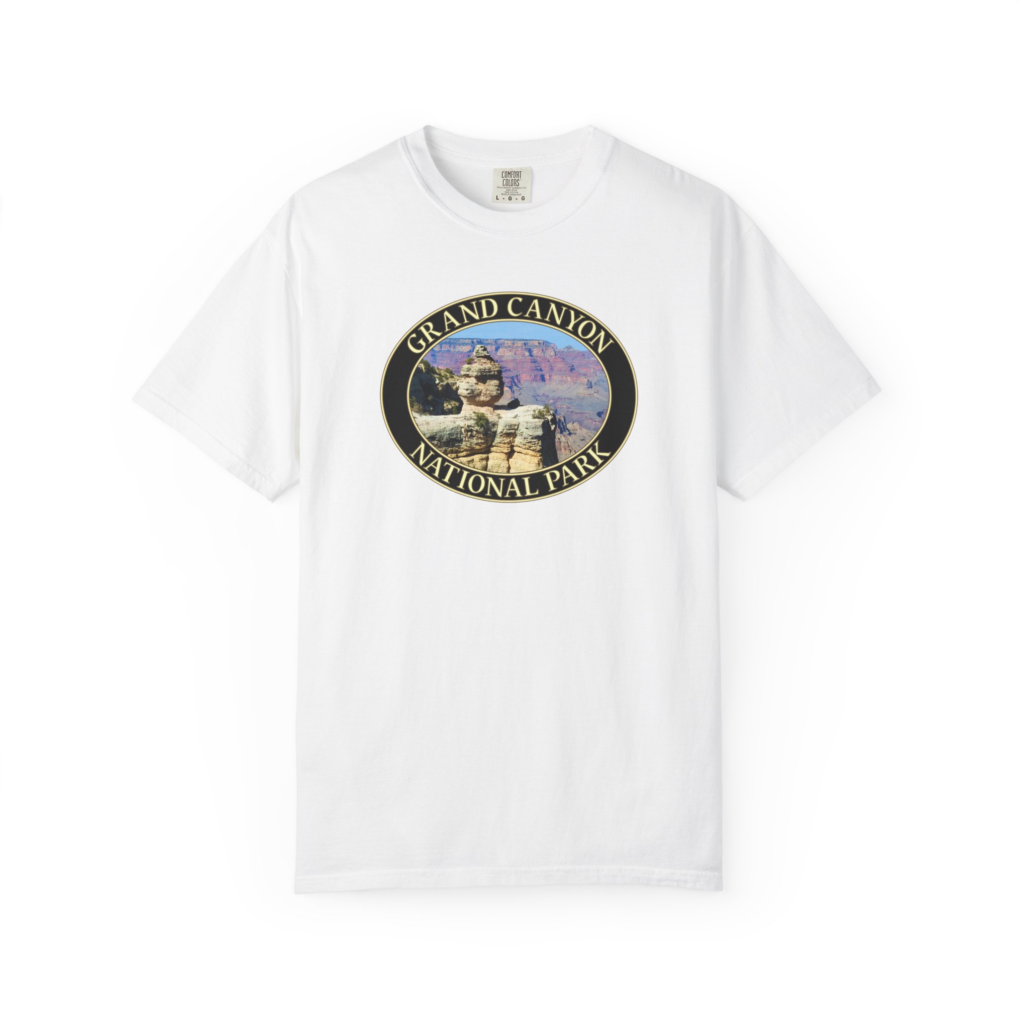 Duck Rock at Grand Canyon National Park, Unique Rock Formation Garment-Dyed Heavyweight T-Shirt – Original Scenic Photography, Relaxed Fit, Soft Ring-Spun Cotton - Image 3