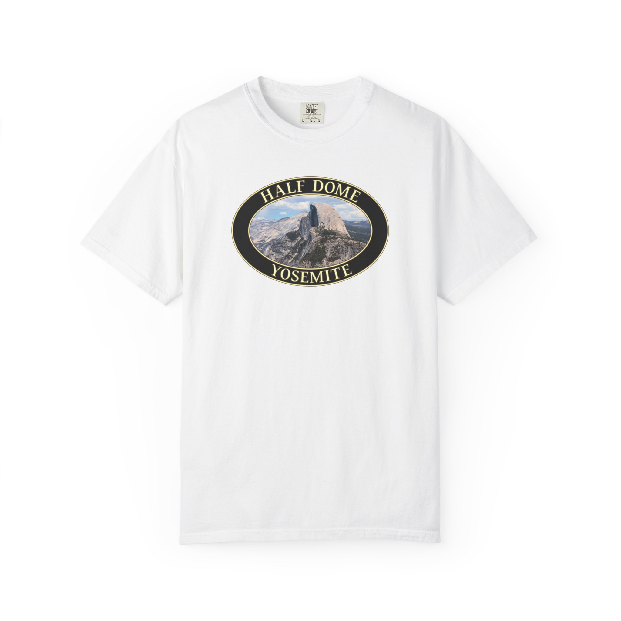 Half Dome Closeup, Yosemite National Park, Garment-Dyed Heavyweight T-Shirt – Original Scenic Photography Tee for Nature Lovers - Image 3