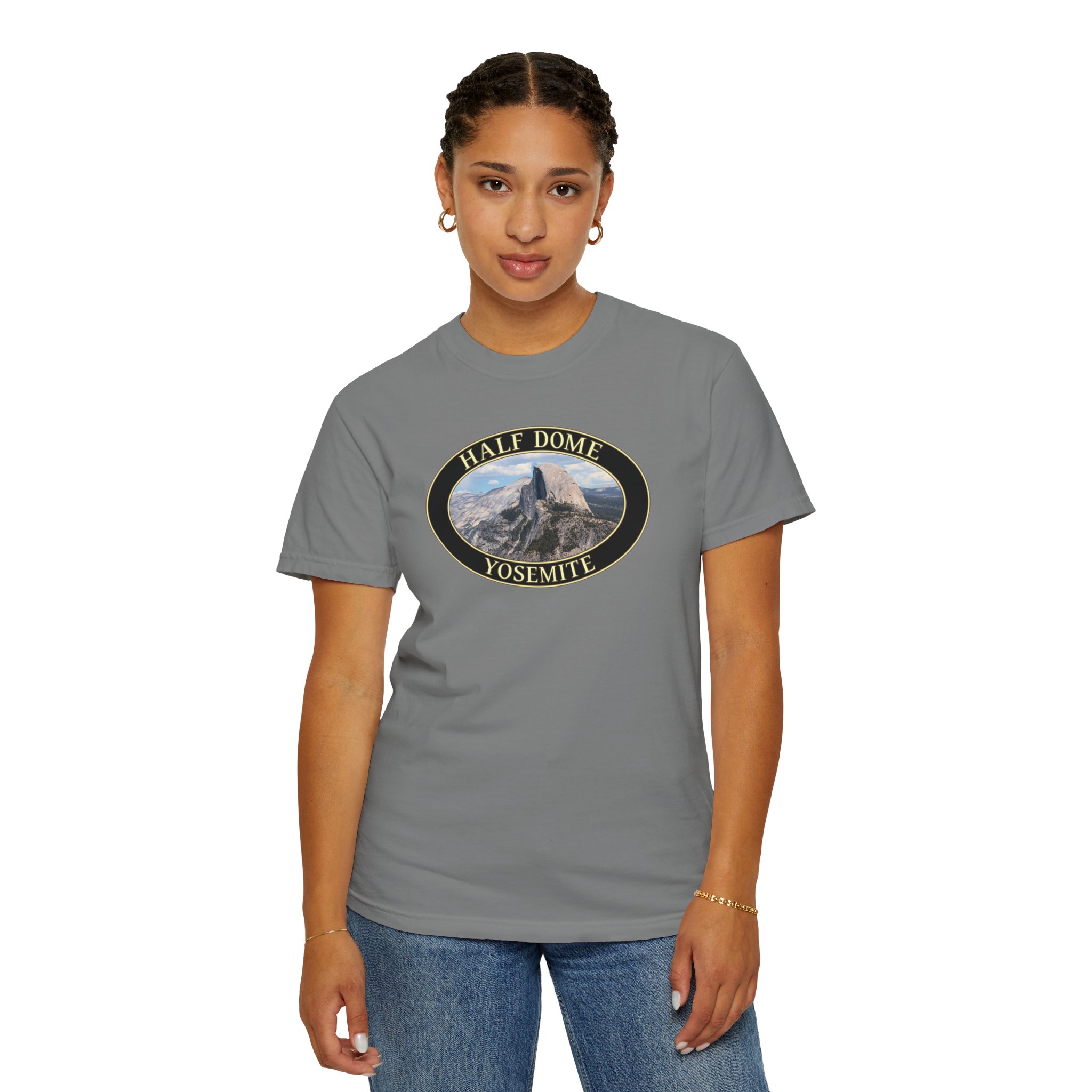 Half Dome Closeup, Yosemite National Park, Garment-Dyed Heavyweight T-Shirt – Original Scenic Photography Tee for Nature Lovers - Image 6