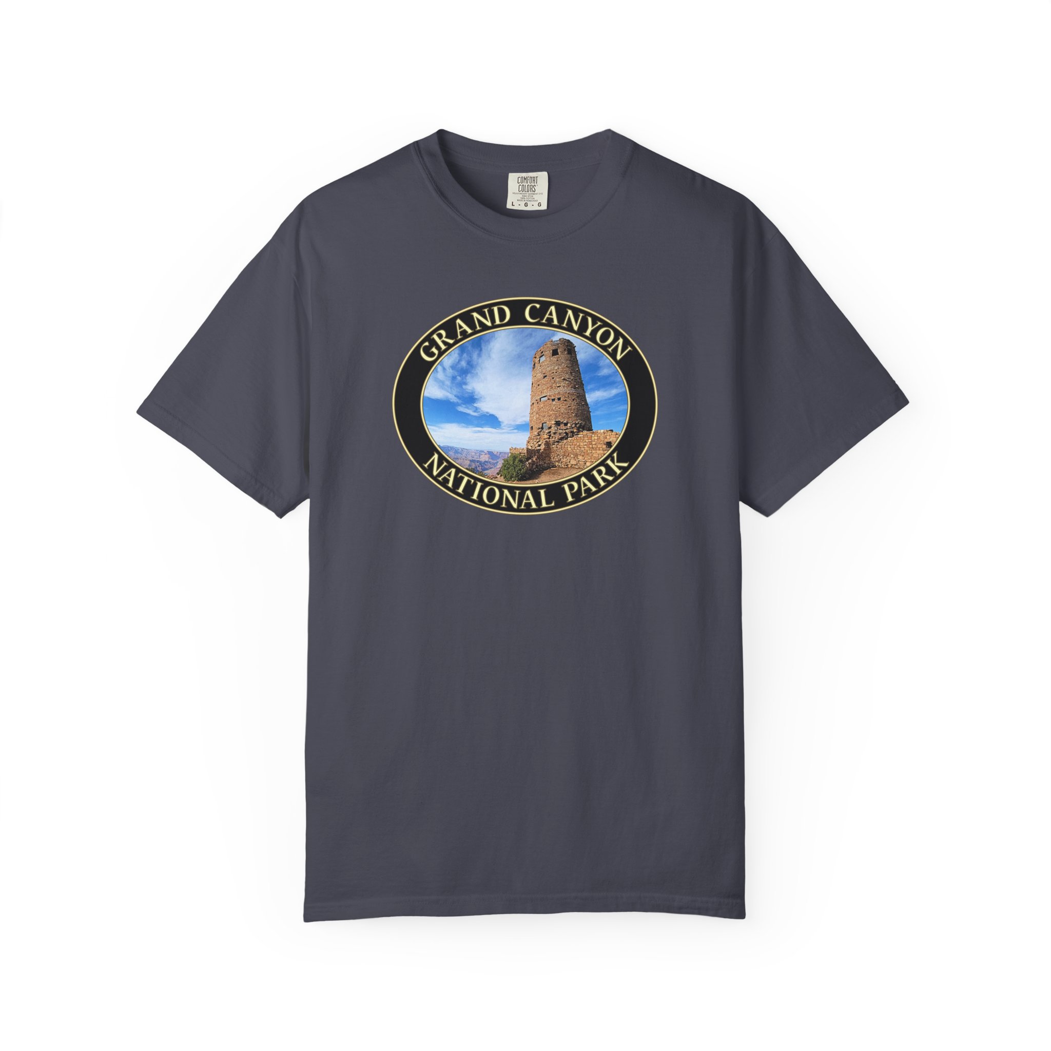 Desert View Watchtower, Grand Canyon National Park, Scenic Photography Garment-Dyed Heavyweight Relaxed Fit T-Shirt - Image 13