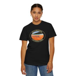 Grand Prismatic Spring, Yellowstone National Park, Scenic Garment-Dyed Heavyweight T-Shirt – Original Photography, Relaxed Fit, Soft Cotton