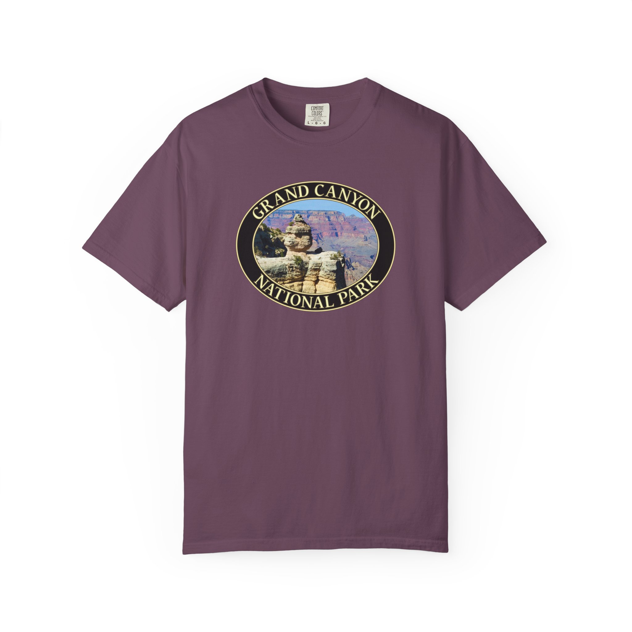 Duck Rock at Grand Canyon National Park, Unique Rock Formation Garment-Dyed Heavyweight T-Shirt – Original Scenic Photography, Relaxed Fit, Soft Ring-Spun Cotton - Image 2