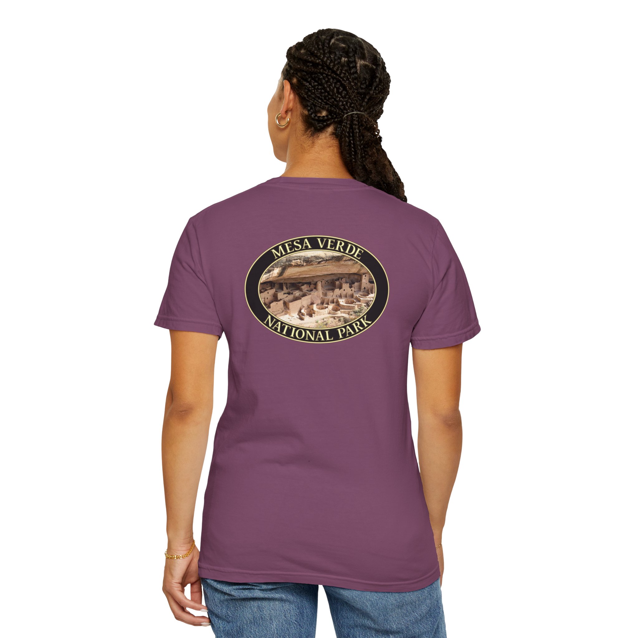 Cliff Palace at Mesa Verde National Park Scenic Photograph T-Shirt - Relaxed Fit, Garment Dyed Heavyweight Travel Tee - Image 28