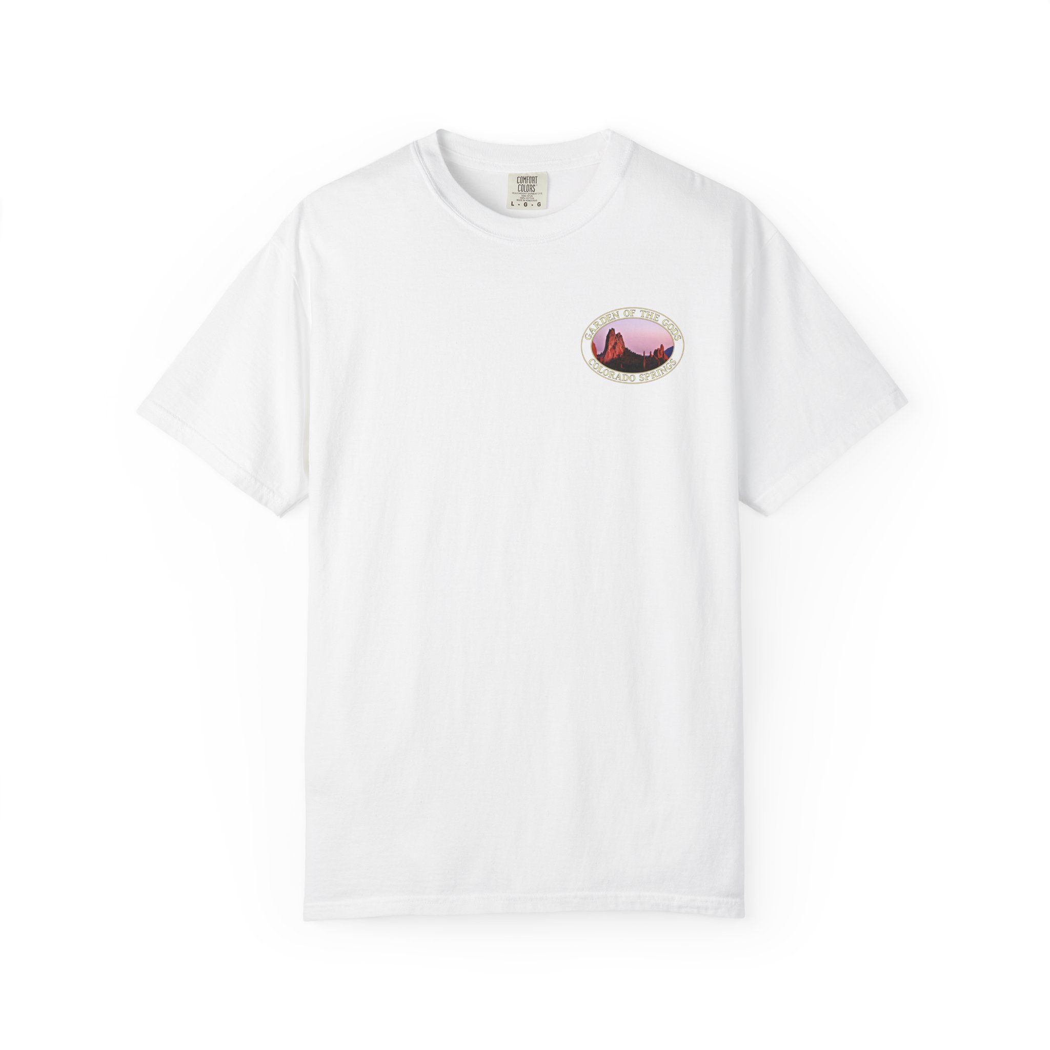 Unique Rock Formations at Garden of the Gods in Colorado Springs Scenic Garment-Dyed Heavyweight T-Shirt - Image 5