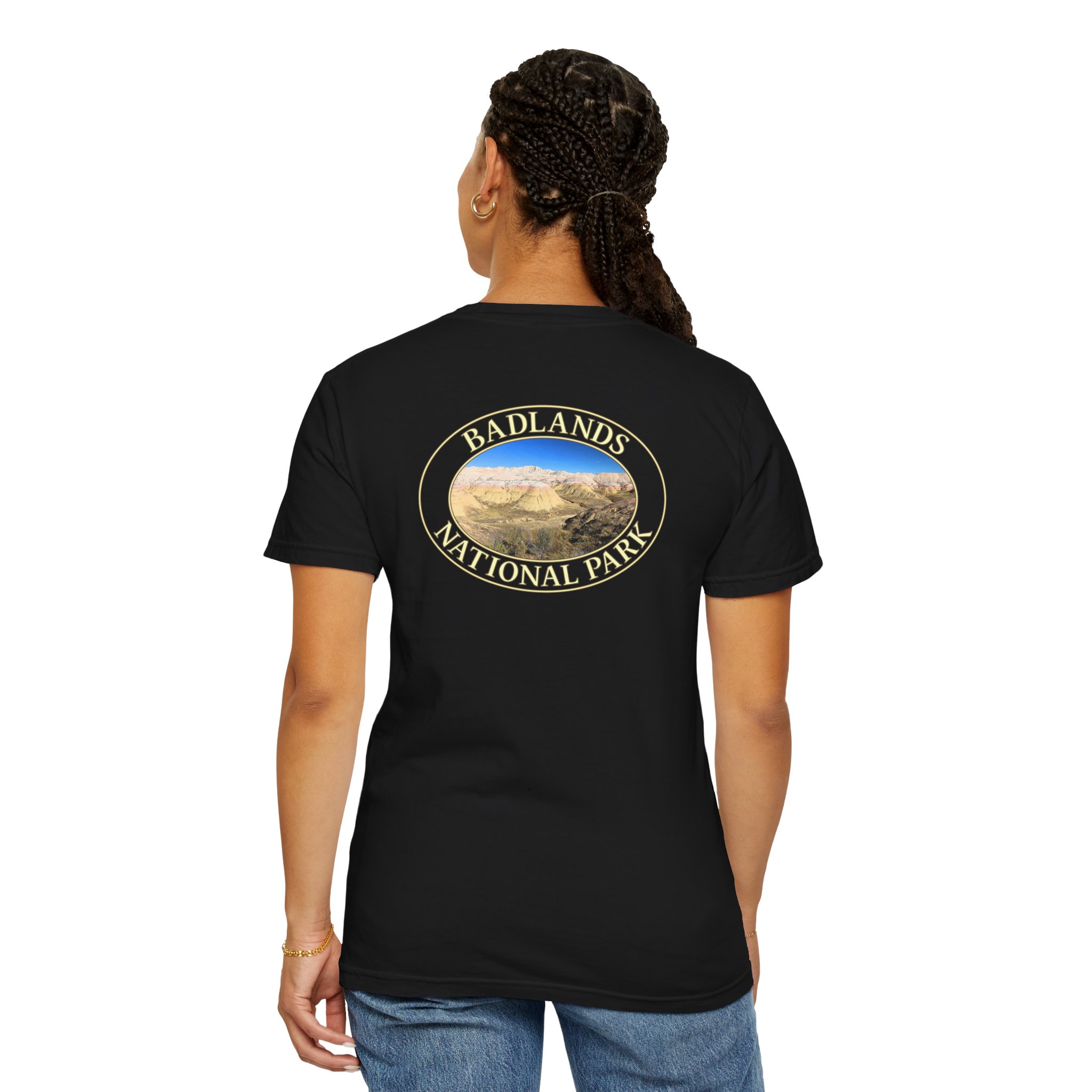 Yellow Mounds at Badlands National Park Scenic Garment-Dyed Heavyweight T-Shirt with Relaxed Fit - Image 24