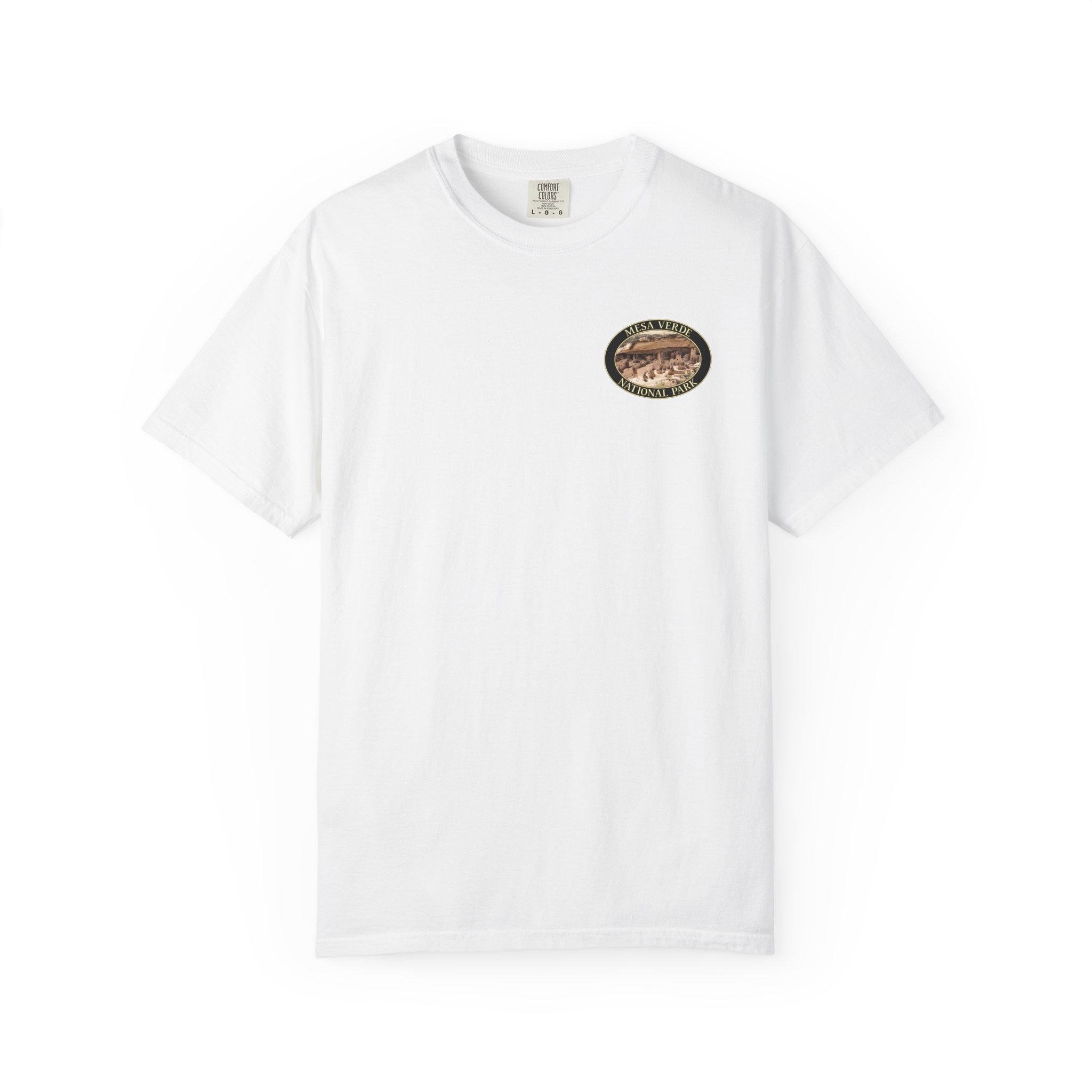 Cliff Palace at Mesa Verde National Park Scenic Photograph T-Shirt - Relaxed Fit, Garment Dyed Heavyweight Travel Tee - Image 5