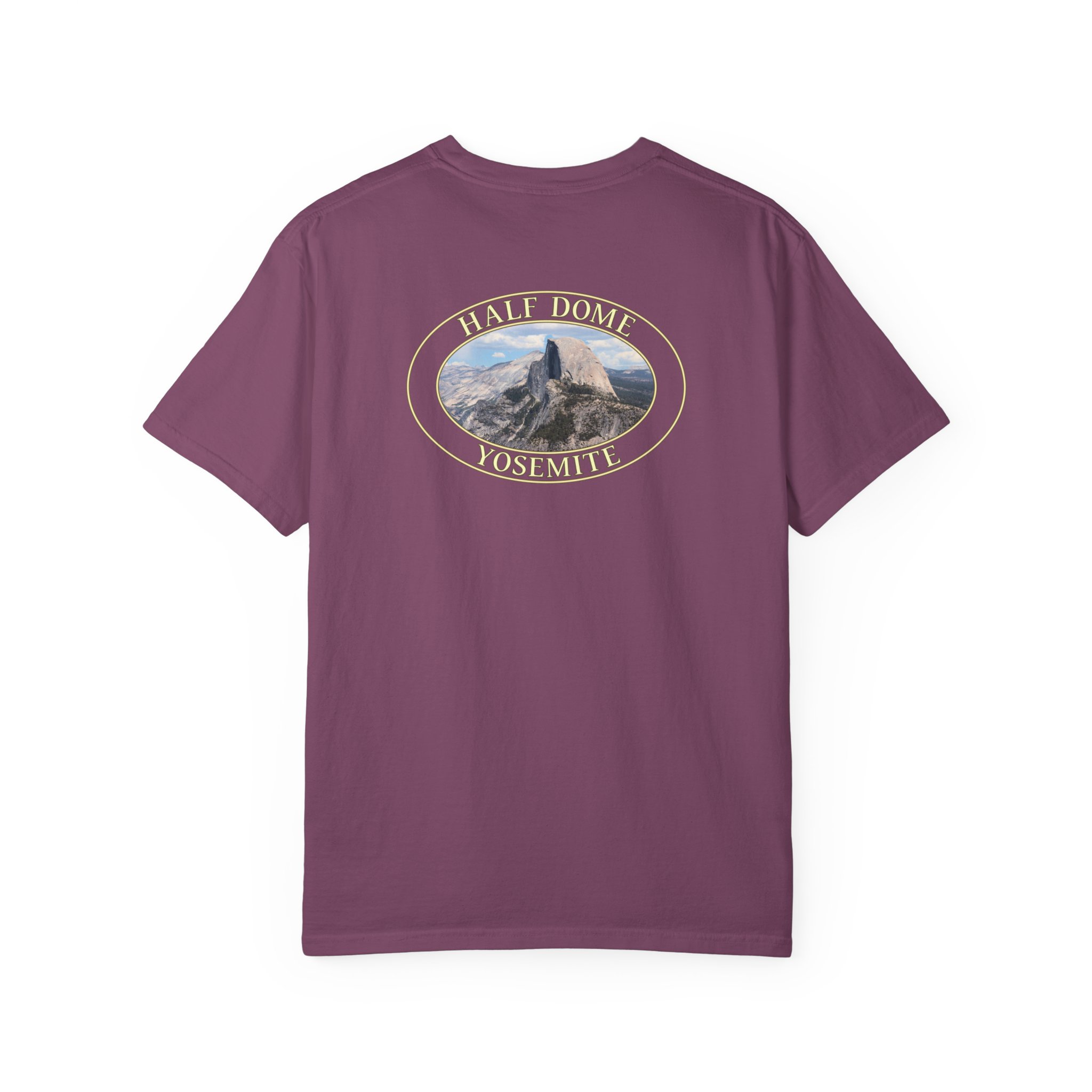 Half Dome Closeup Yosemite National Park Relaxed Fit Garment-Dyed Heavyweight T-Shirt - Image 26