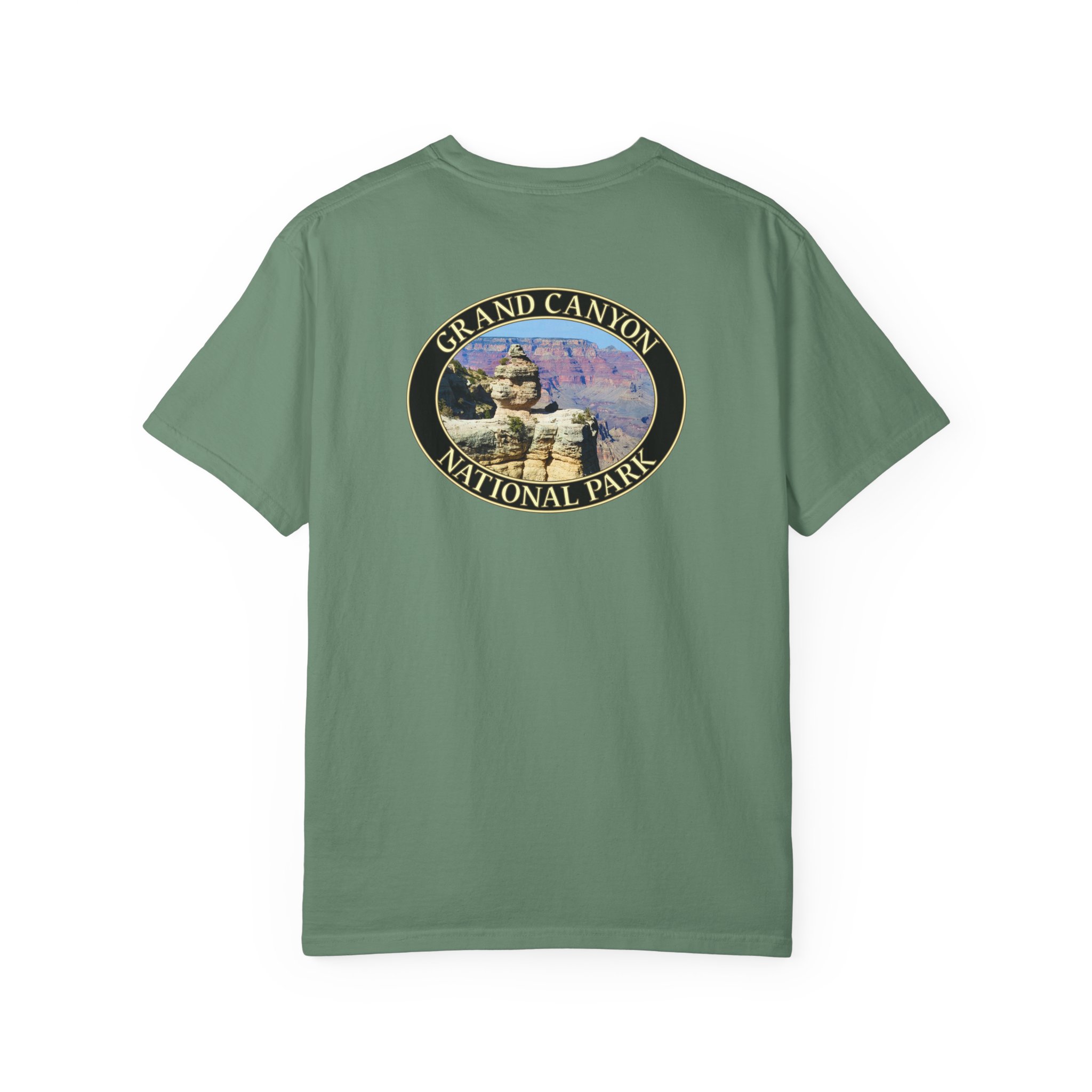 Duck Rock at Grand Canyon National Park Scenic T-Shirt - Relaxed Fit, Garment Dyed Heavyweight Travel Tee - Image 14
