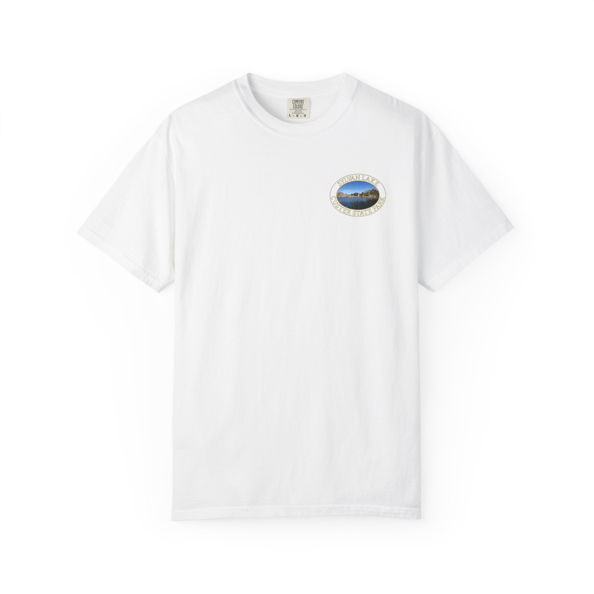 Sylvan Lake at Custer State Park South Dakota Scenic Travel T-Shirt – Soft Garment-Dyed Heavyweight Tee - Image 5