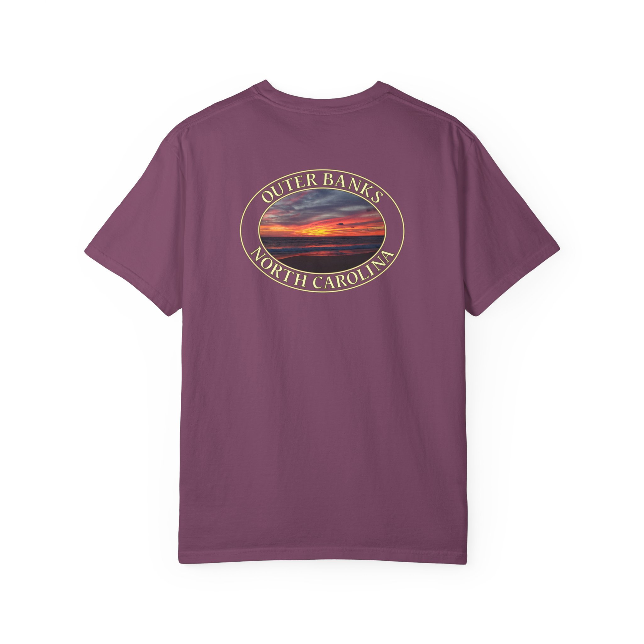 Sunrise Over Atlantic Ocean Outer Banks North Carolina Relaxed Fit Garment-Dyed Heavyweight T-Shirt - Image 26