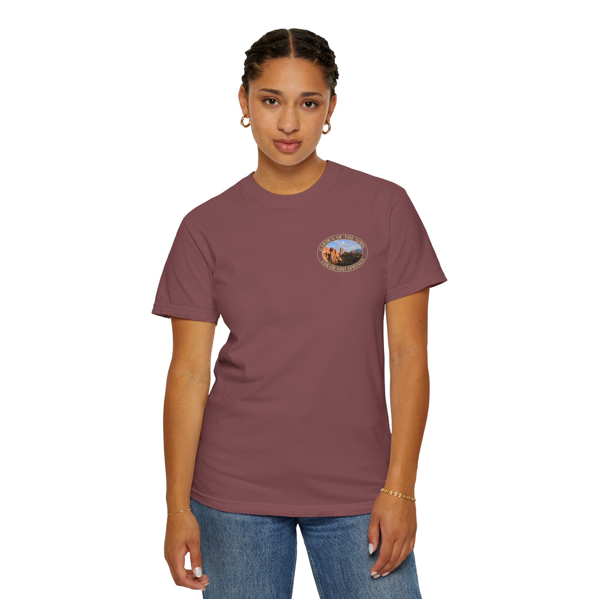 Unique Rock Formations at Garden of the Gods Colorado Springs Relaxed Fit Garment-Dyed Heavyweight T-Shirt - Image 11