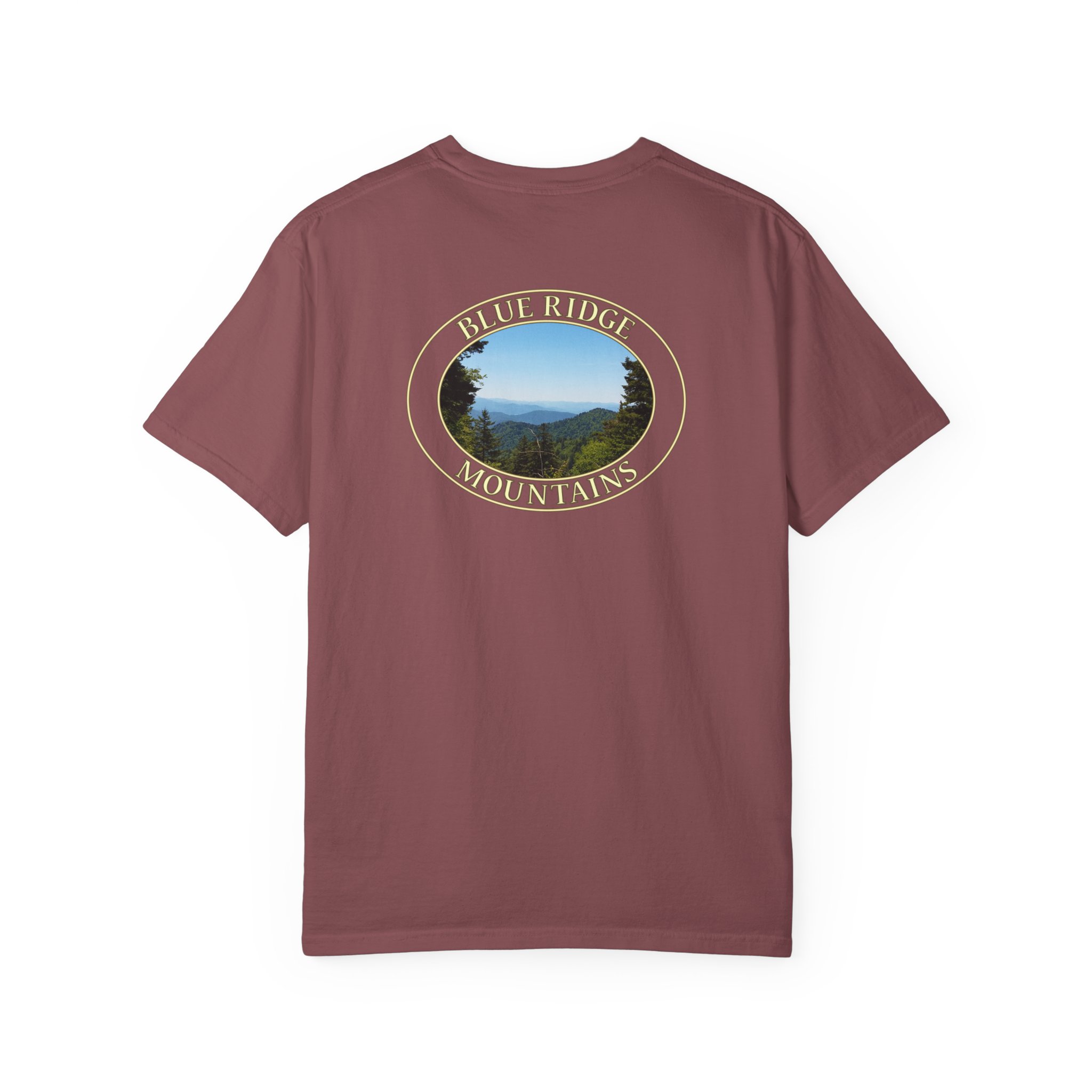 Blue Ridge Mountains of North Carolina Scenic Garment-Dyed Heavyweight T-Shirt with Relaxed Fit and Soft Cotton - Image 10