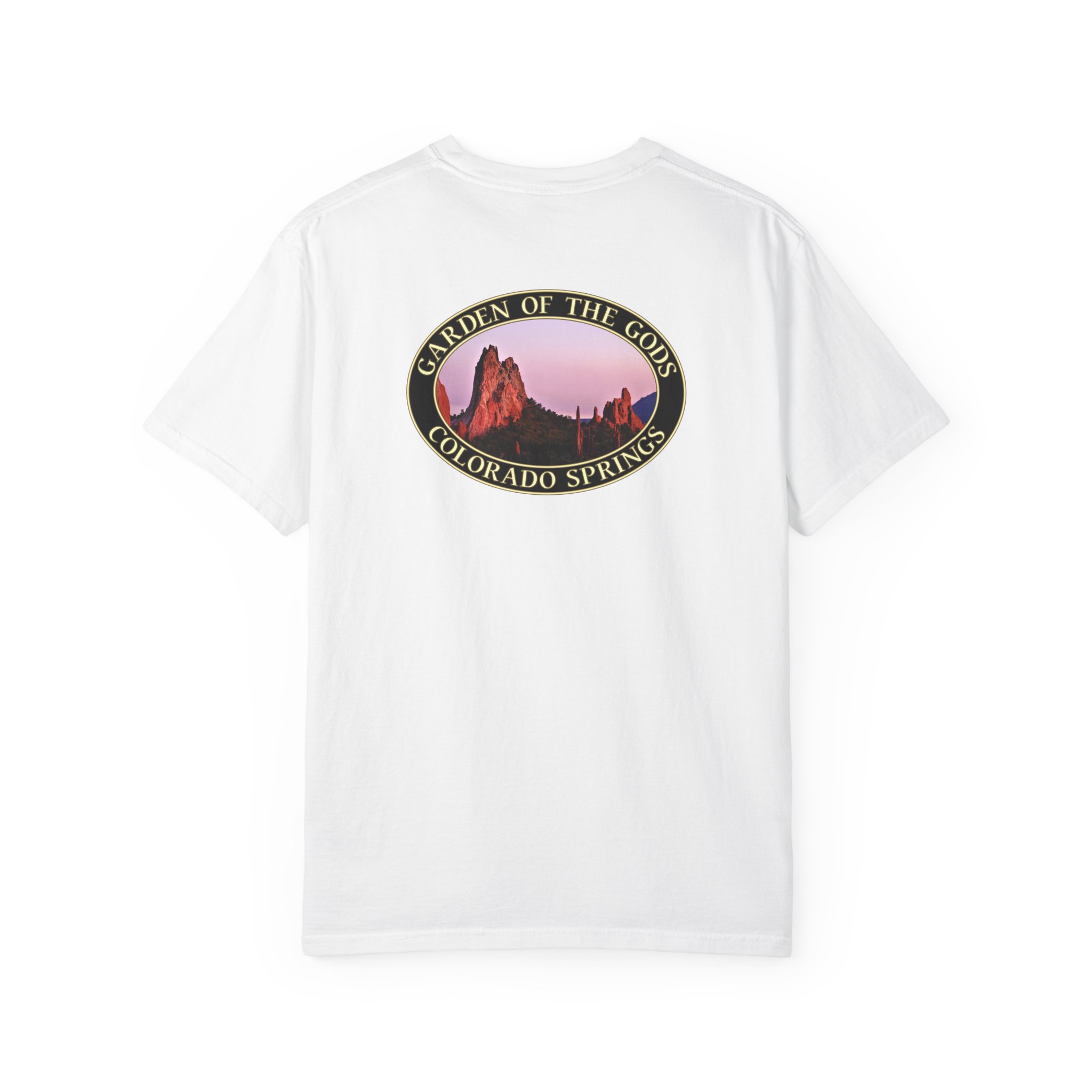 Unique Rock Formations at Garden of the Gods Colorado Springs Garment-Dyed Heavyweight T-Shirt with Relaxed Fit - Image 6