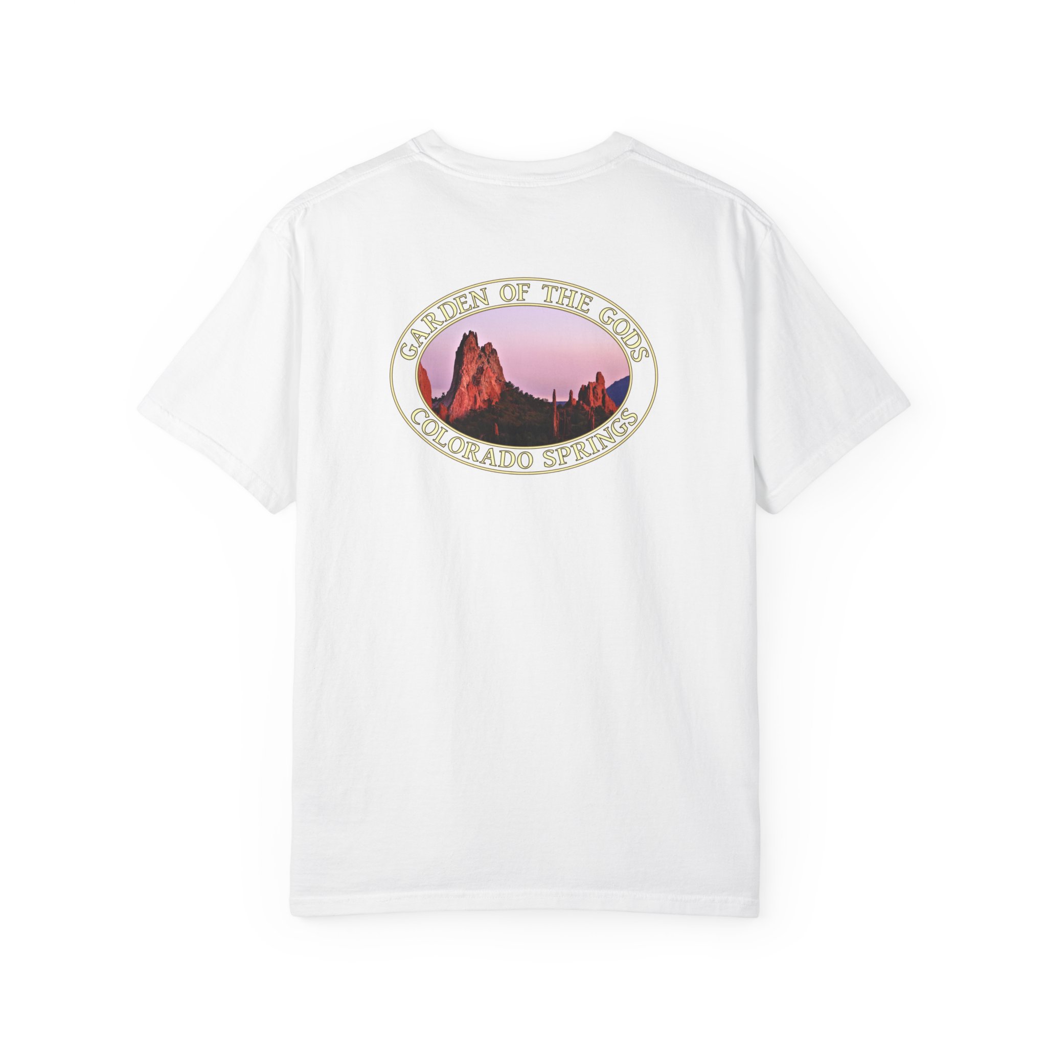 Unique Rock Formations at Garden of the Gods in Colorado Springs Scenic Garment-Dyed Heavyweight T-Shirt - Image 6