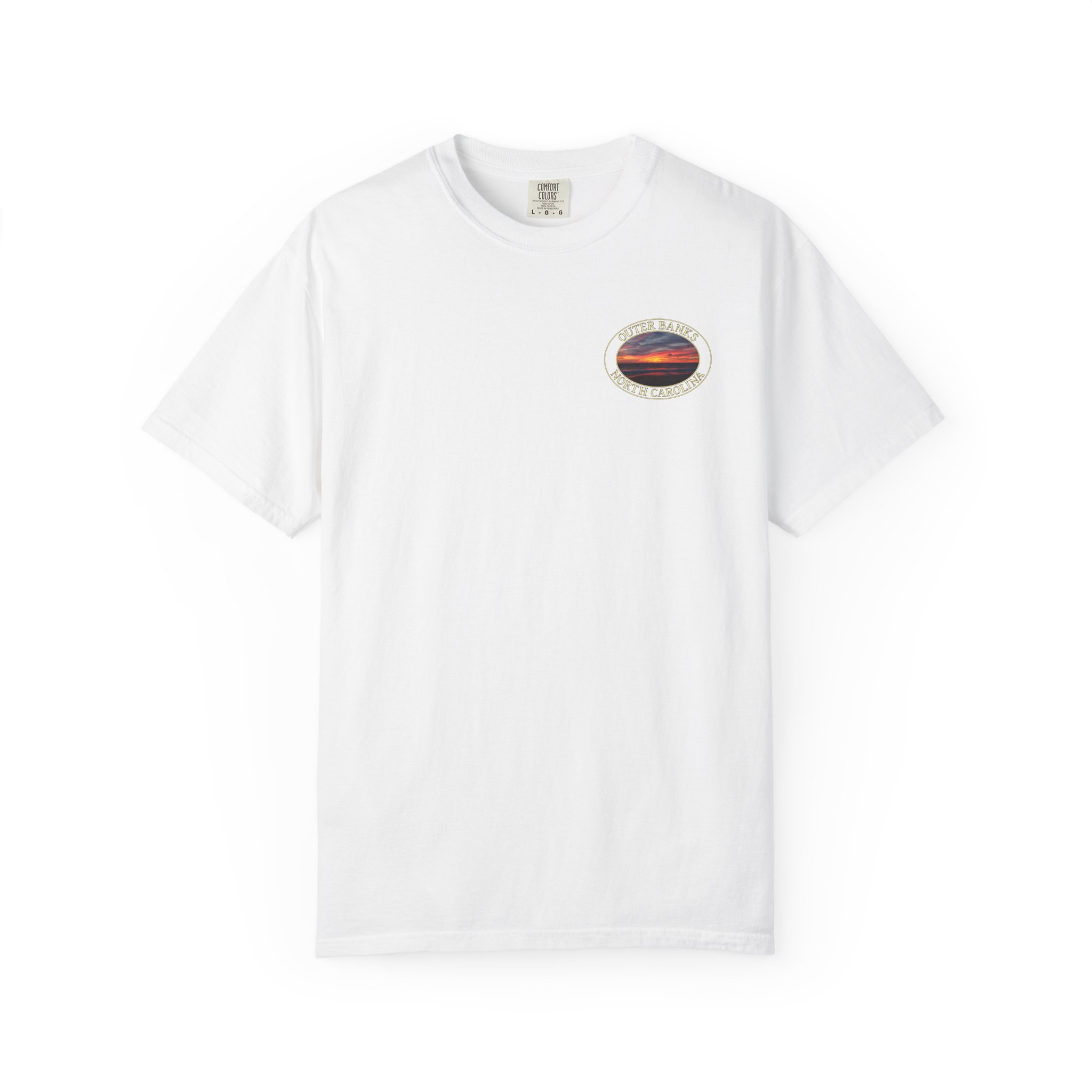 Sunrise Over Atlantic Ocean Outer Banks North Carolina Relaxed Fit Garment-Dyed Heavyweight T-Shirt - Image 5