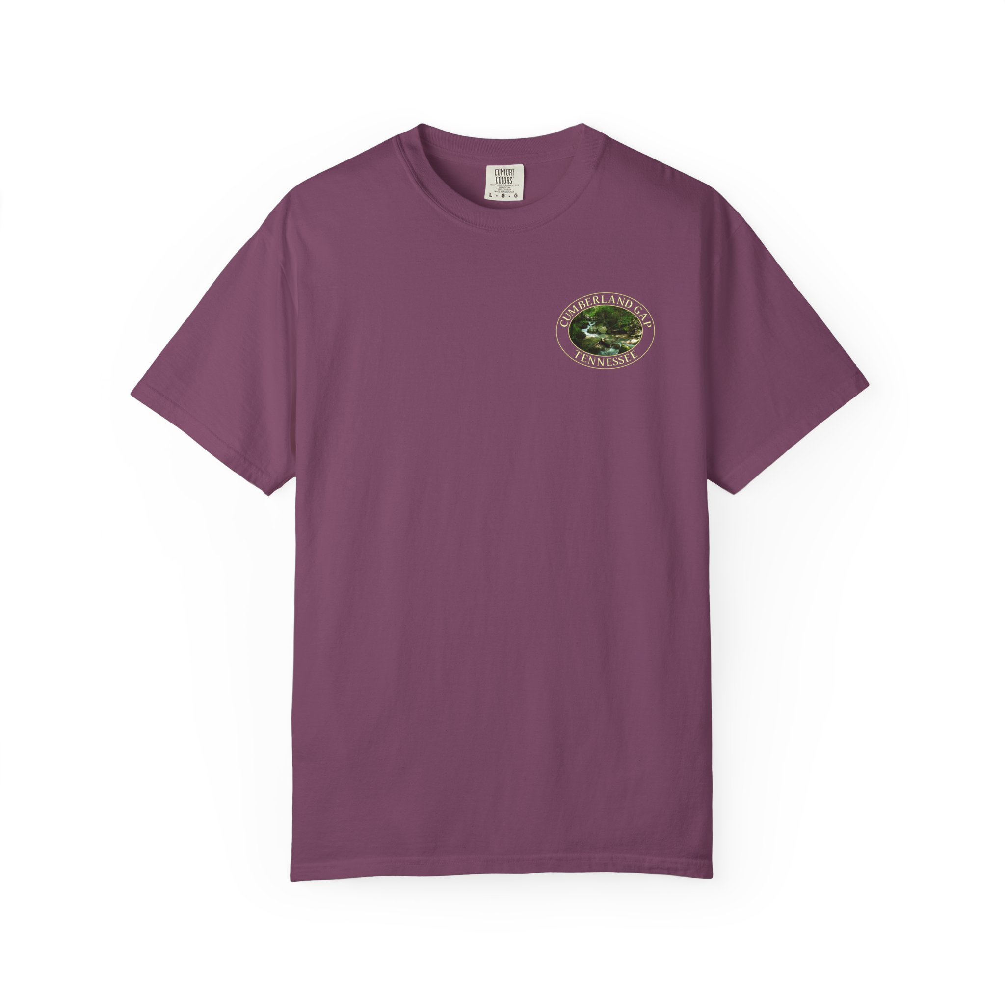 Mountain Stream in Cumberland Gap National Historical Park Relaxed Fit Garment-Dyed Heavyweight T-Shirt with Front and Back Print - Image 25