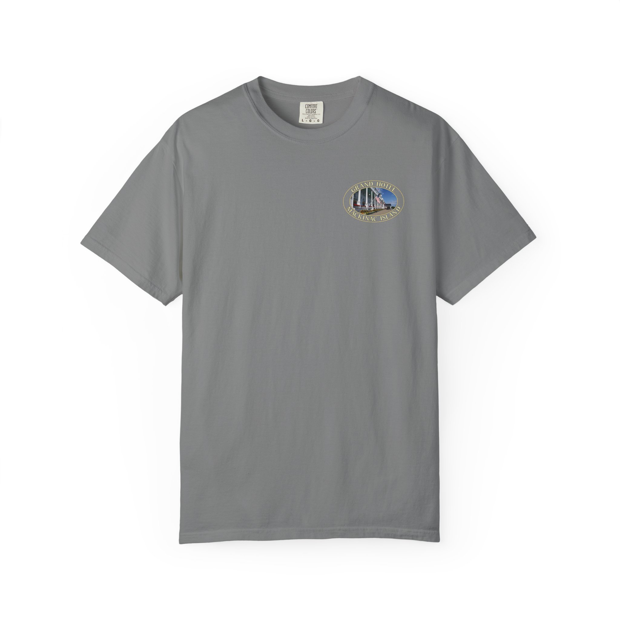 Grand Hotel on Mackinac Island Michigan Scenic Garment-Dyed Heavyweight T-Shirt with Relaxed Fit - Image 13
