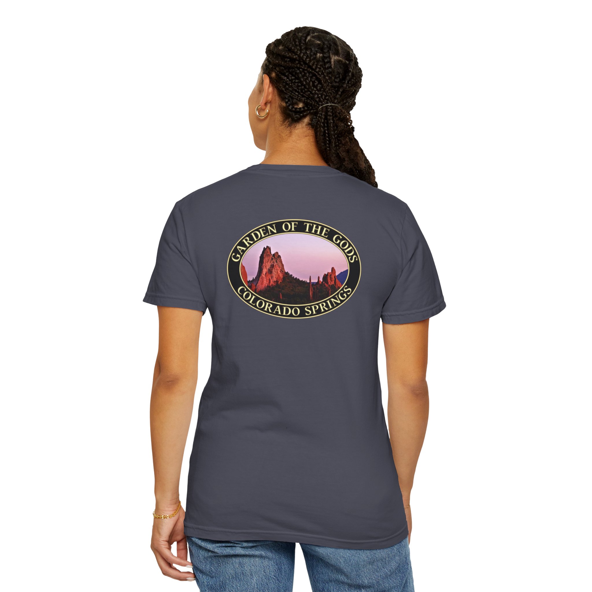 Unique Rock Formations at Garden of the Gods Colorado Springs Garment-Dyed Heavyweight T-Shirt with Relaxed Fit - Image 28