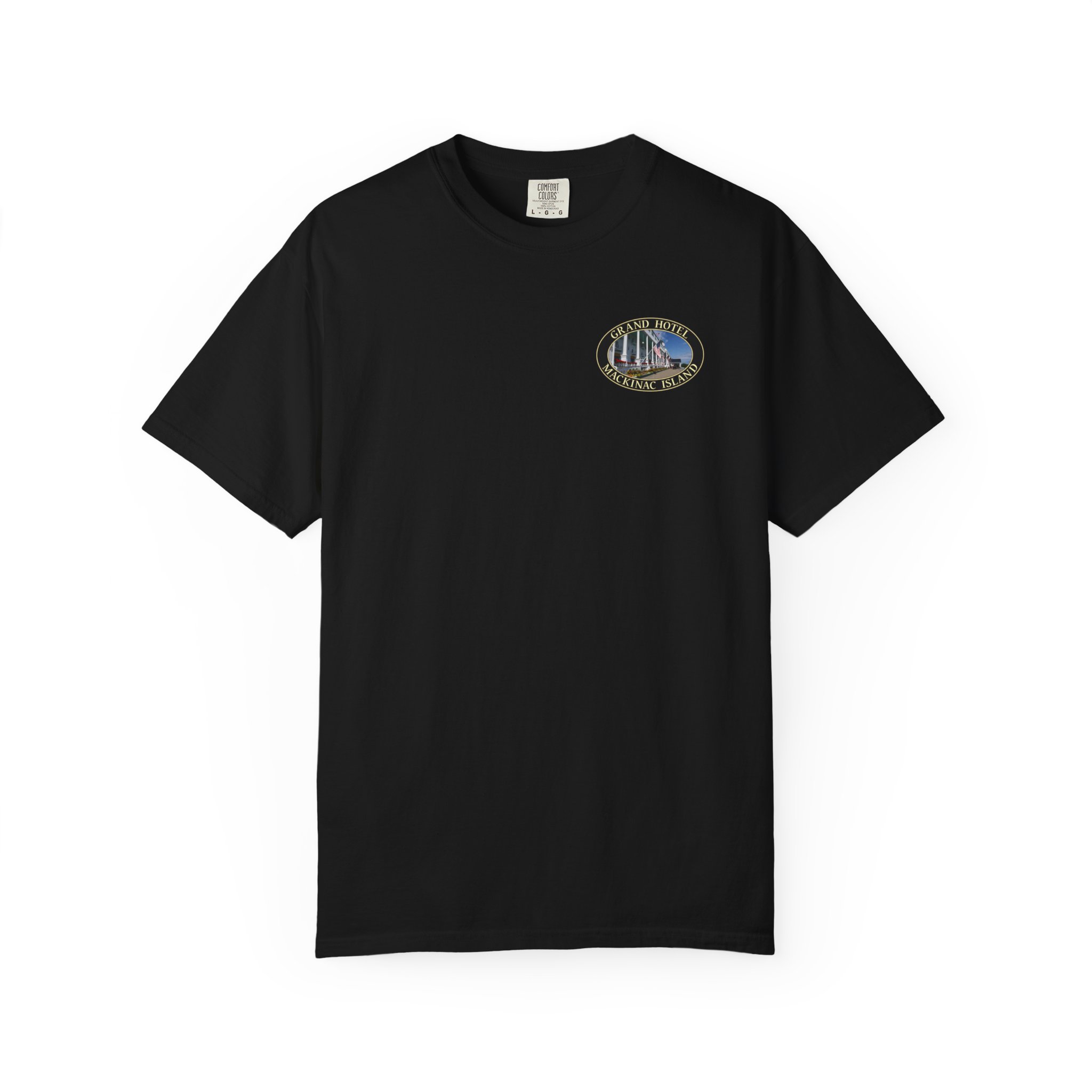 Grand Hotel on Mackinac Island Michigan, Scenic Photography Garment-Dyed Heavyweight T-Shirt with Relaxed Fit, 2-sided Print - Image 17