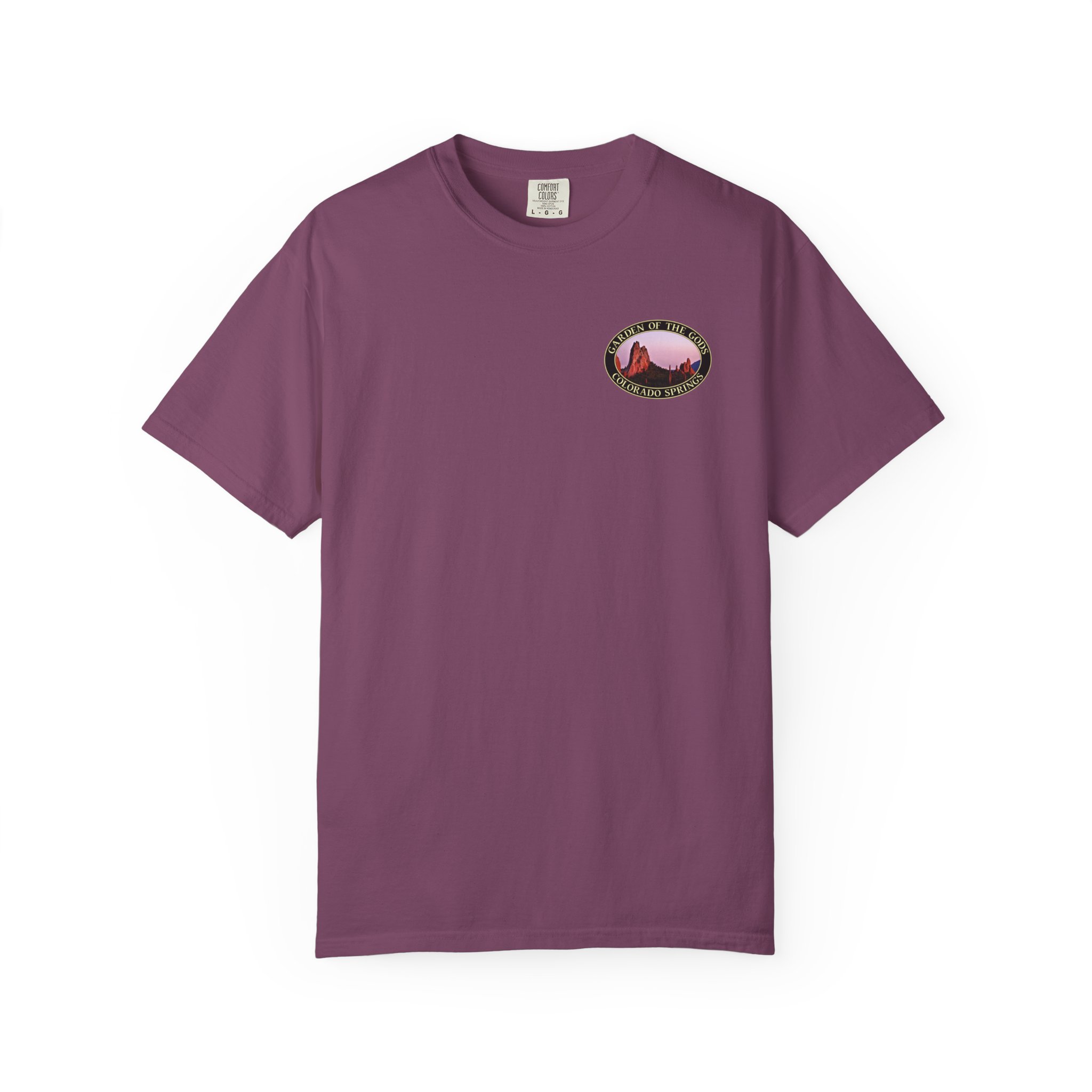 Unique Rock Formations at Garden of the Gods Colorado Springs Garment-Dyed Heavyweight T-Shirt with Relaxed Fit - Image 2